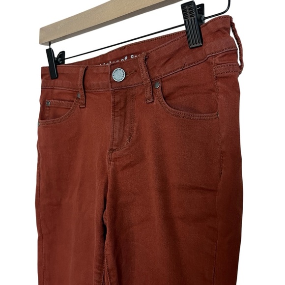 Articles of Society Rust Orange Raw Hem Skinny Jeans Women’s Size 24 - Picture 2 of 11